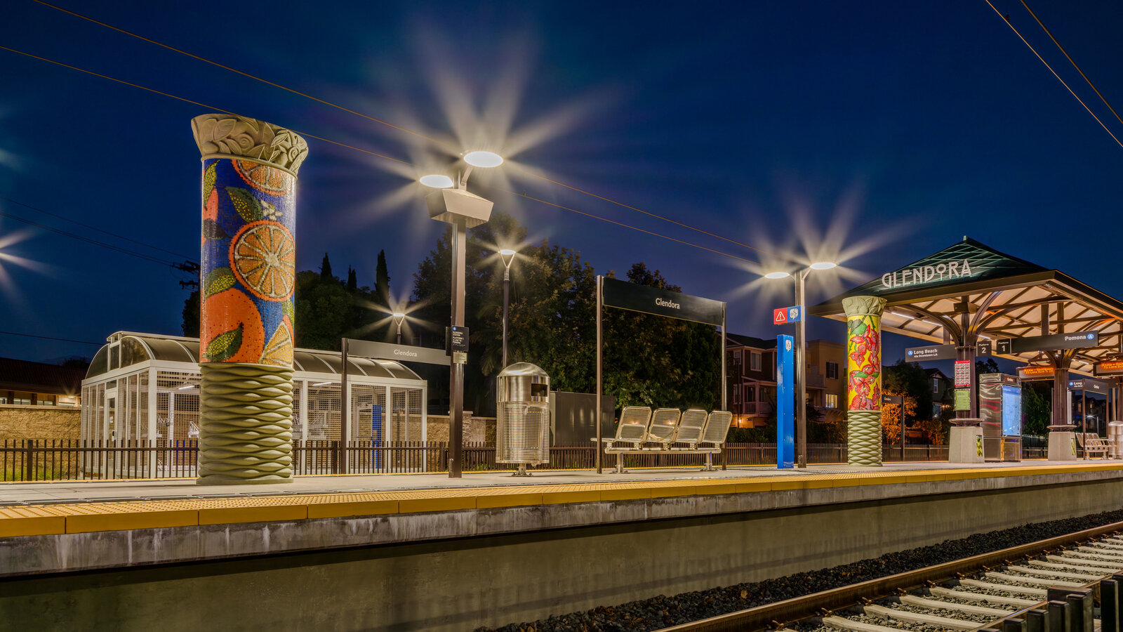 Glendora Metro wide night shot