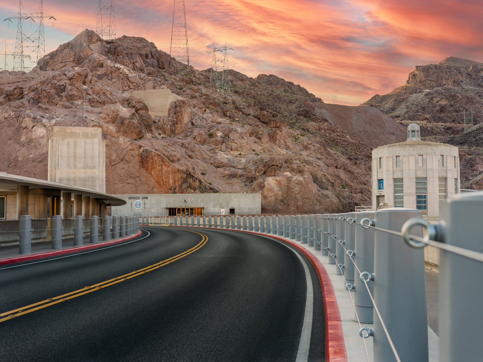 Hoover Dam road