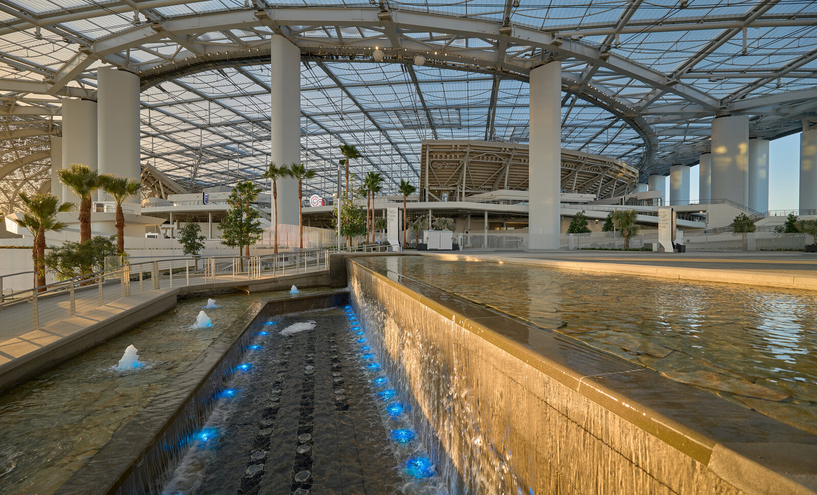 SoFi Stadium water feature